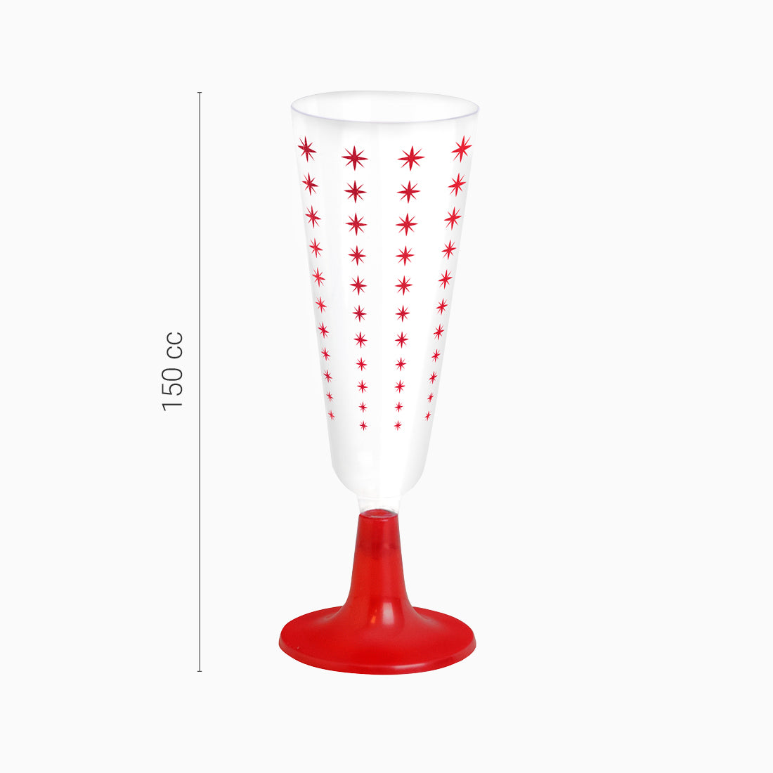 Cava Cuva Plastic Christmas 150cc d'hiver rouge