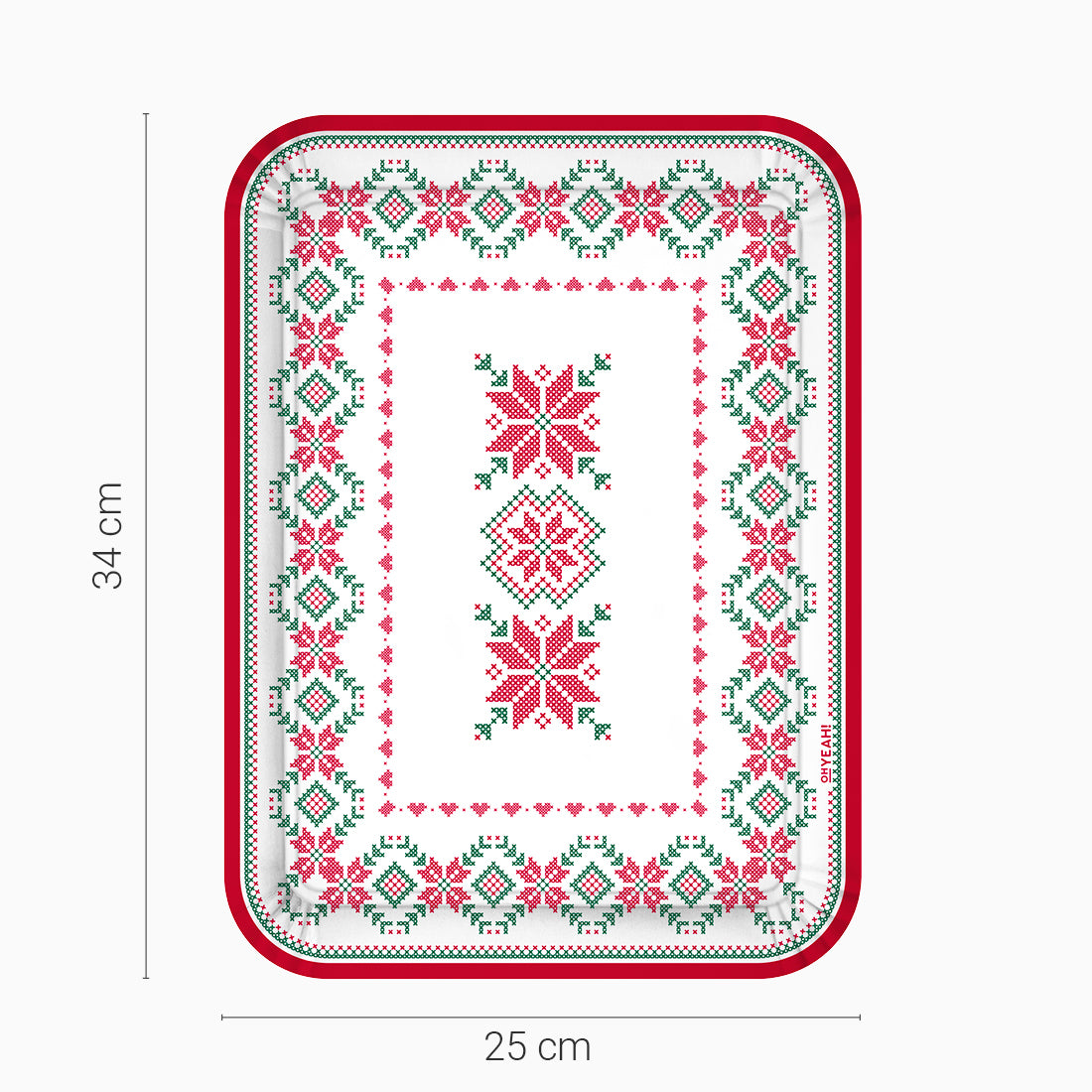 Christmas tray Christmas 25x34 cm nordic