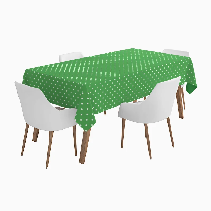 Rollo Mantel Impermeable Lunares 1,20 x 5 m Verde