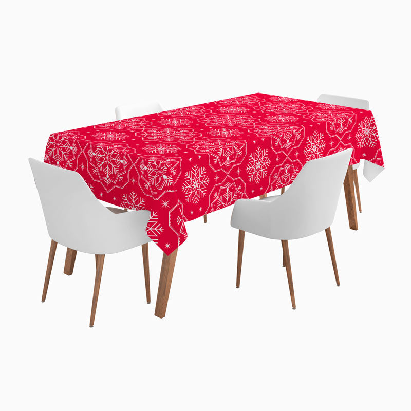 Toca de mesa de Natal de neve da COPO 1,20 x 5 m de inverno vermelho