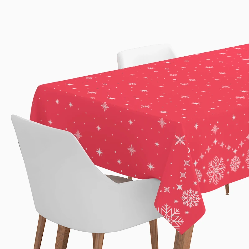 Rollo Mantel Navidad Estrella 1,20 x 5 m Winter Rojo