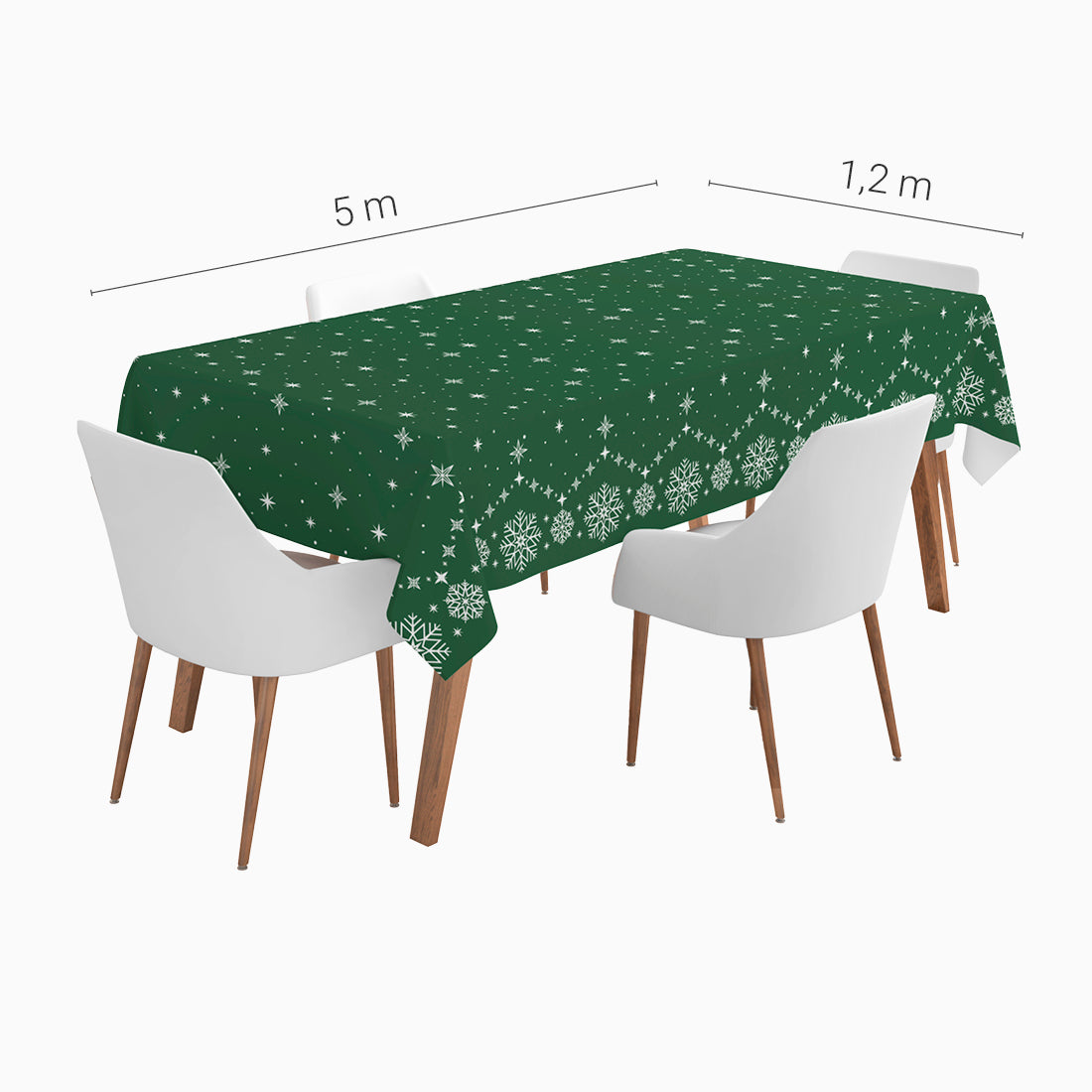 Rollo Mantel Navidad Estrella 1,20 x 5 m Winter Verde