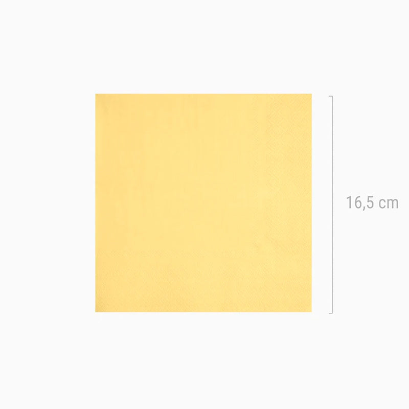 Paste yellow paper napkins