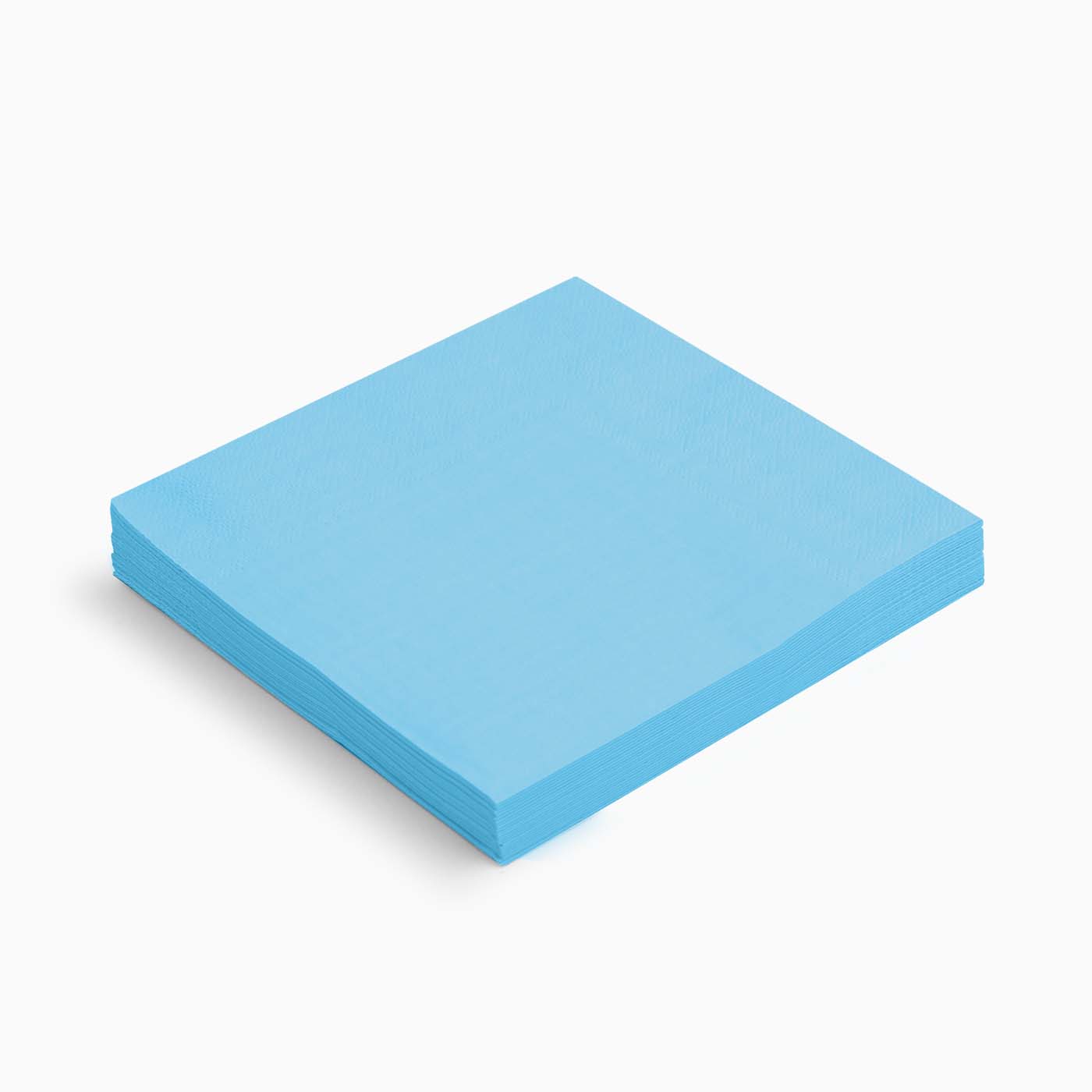 Pastel blue paper napkins