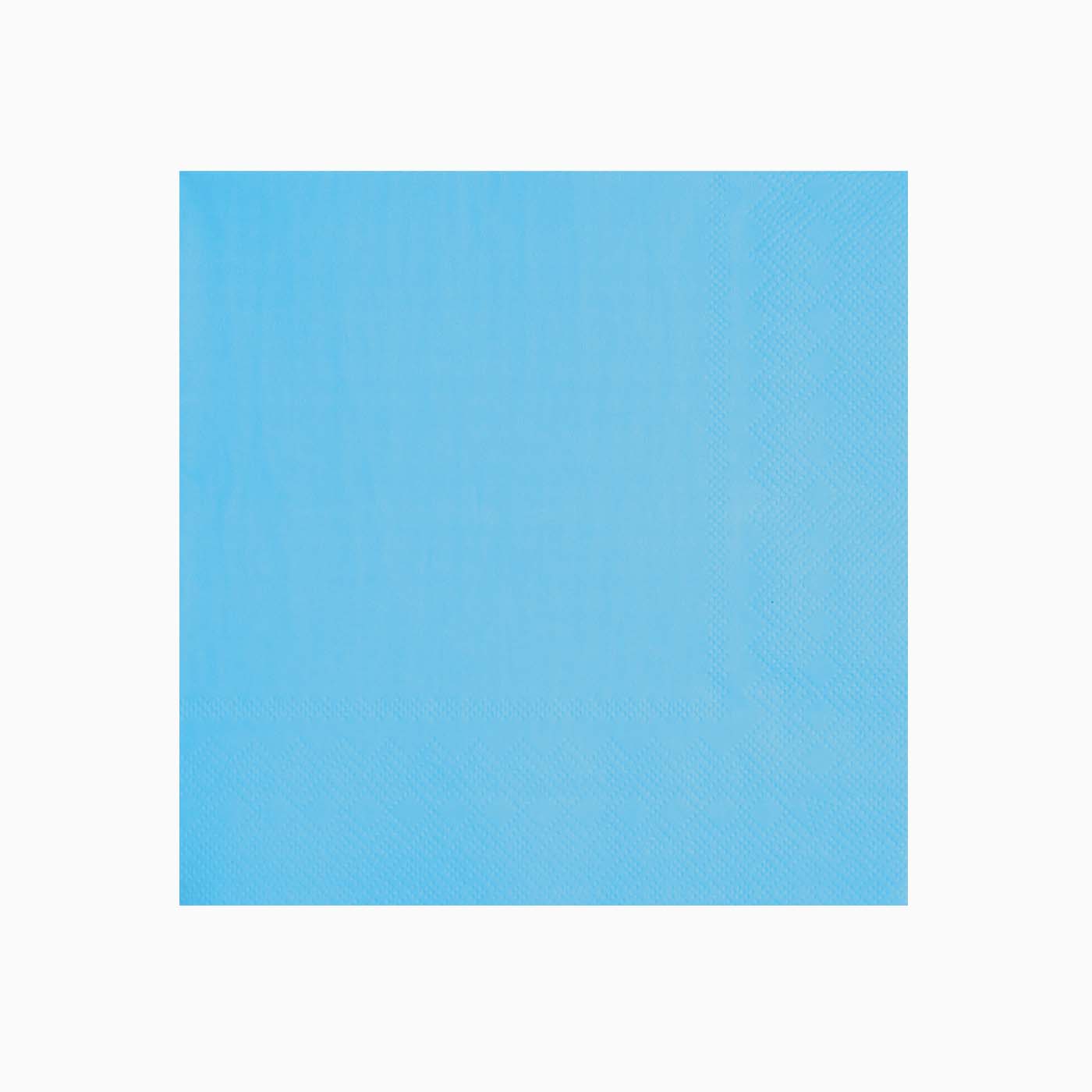 Pastel blue paper napkins