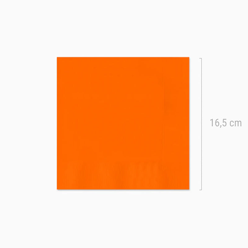 Orangenfluorpapier Servietten