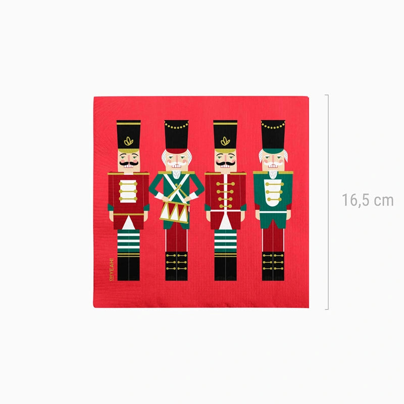 Nutcracker Christmas paper napkins