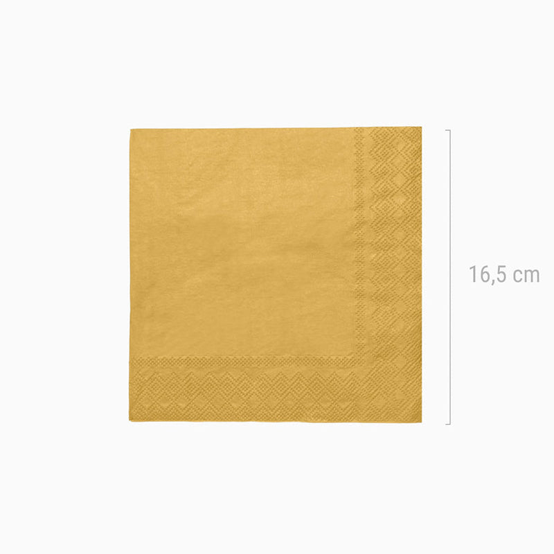 Papierquadrate 33x33 Gold metallisiert