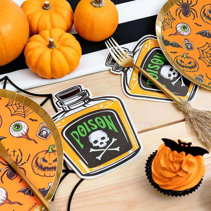 Servilletas Papel Doble Capa "Poison" Halloween