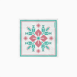 DOUBLE PAPER SQUARE CHRISTMAS 25X25 CM NORDIC WHITE