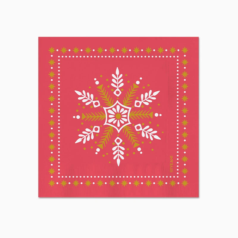 Paper Square 33x33 cm Christmas Copa Snave Red