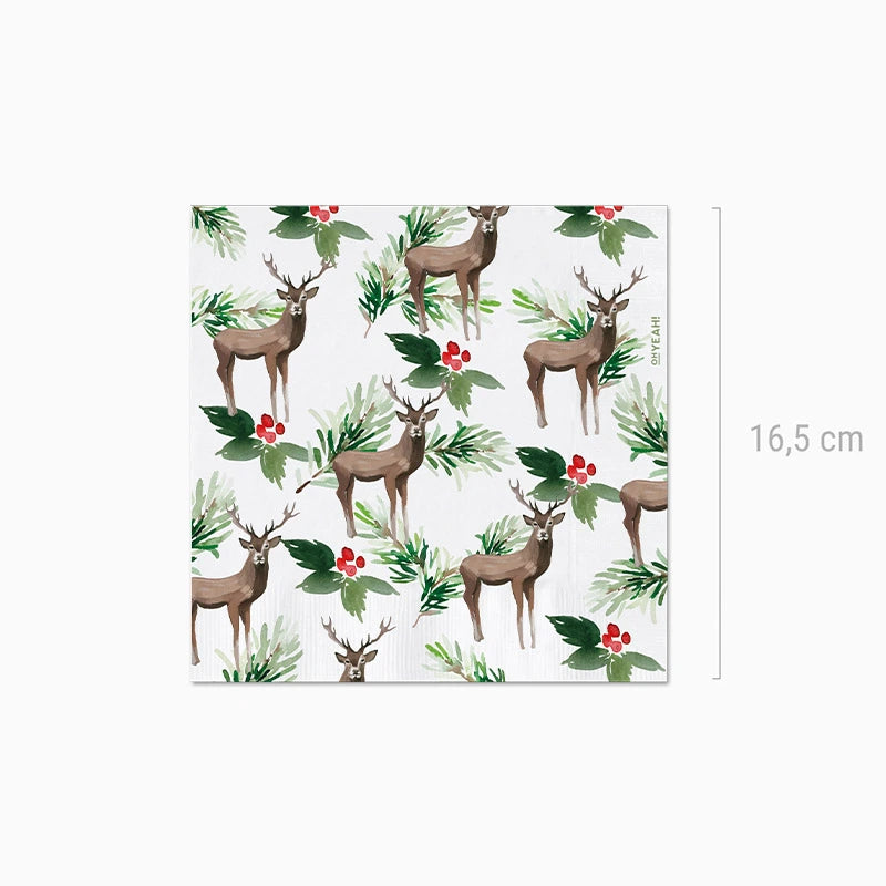 Double Square Capa 33x33 cm Deer