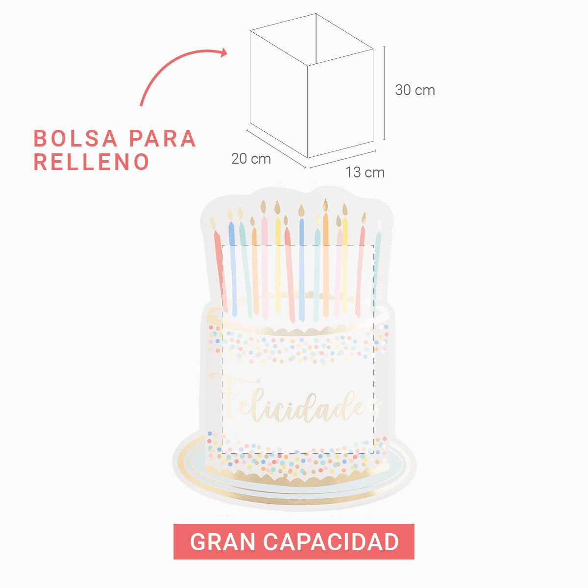 Bolo de metal piñata