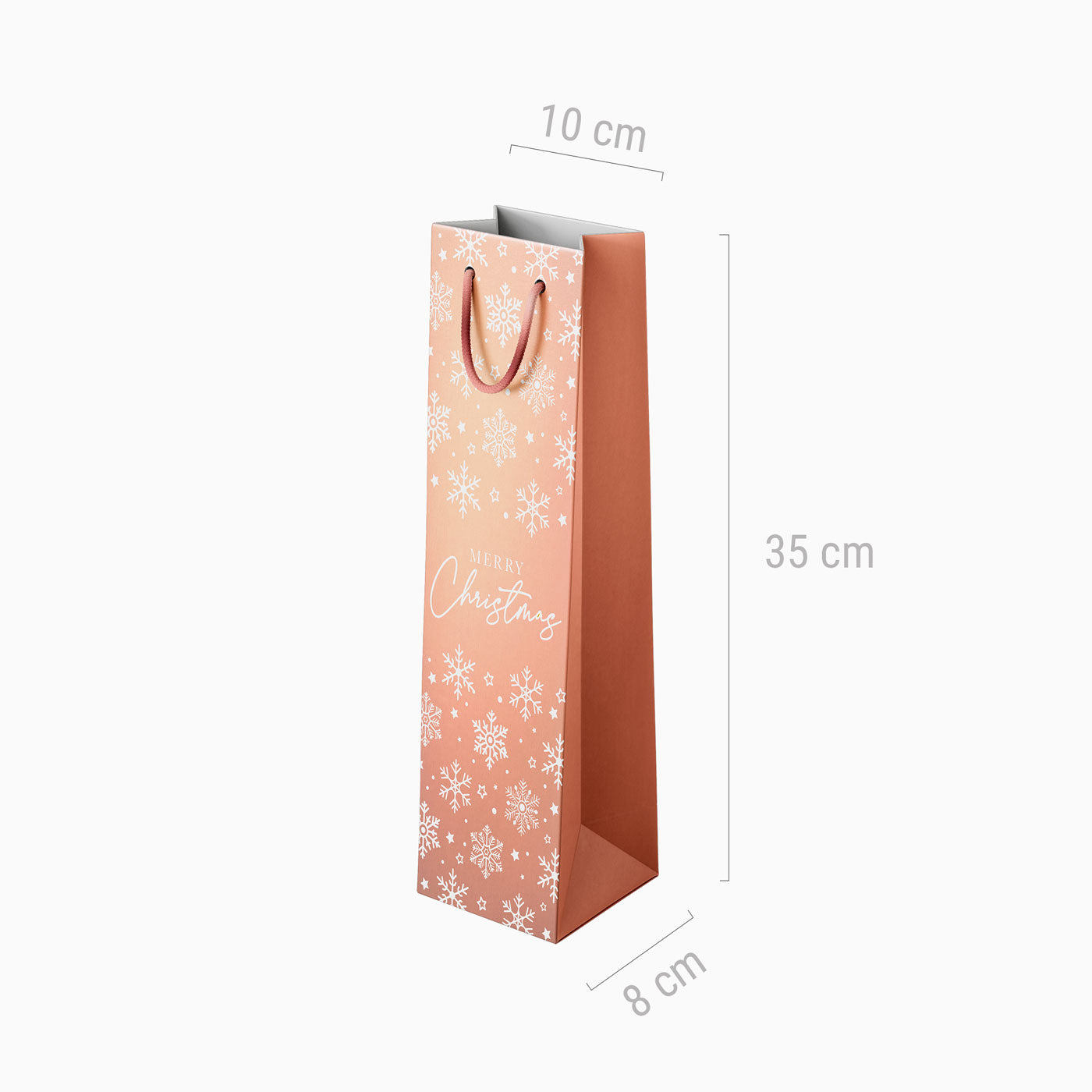 Weihnachtsbroker Schneeflockenflasche Roségold Gold