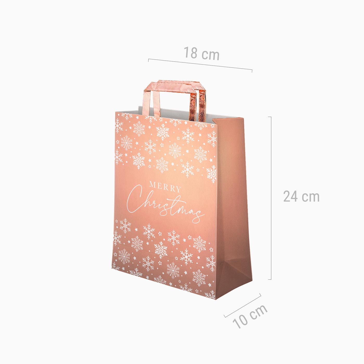 CHRISTMAS SMALL SNAKE GOOD BAG ROSE GOLD