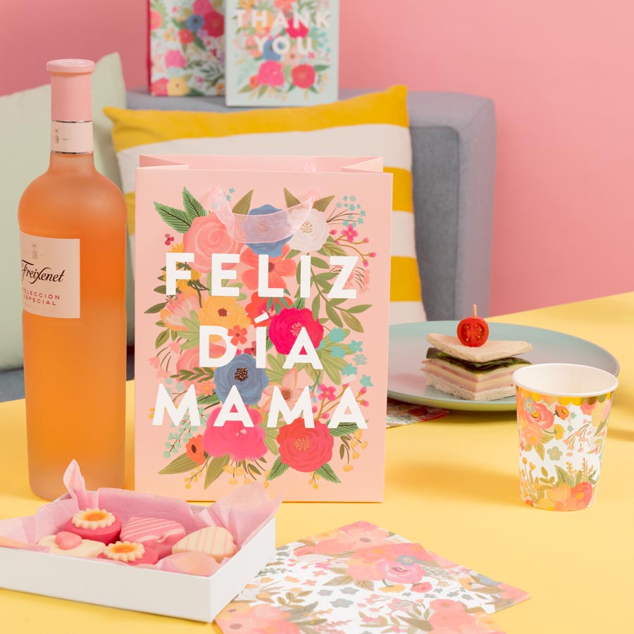 Bolsa Regalo Día de la Madre Mediana "Feliz Día Mamá"