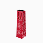 Bolsa Regalo Navidad Botella Nordic Rojo