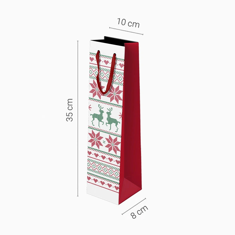 Weihnachtskastenflasche Nordic White