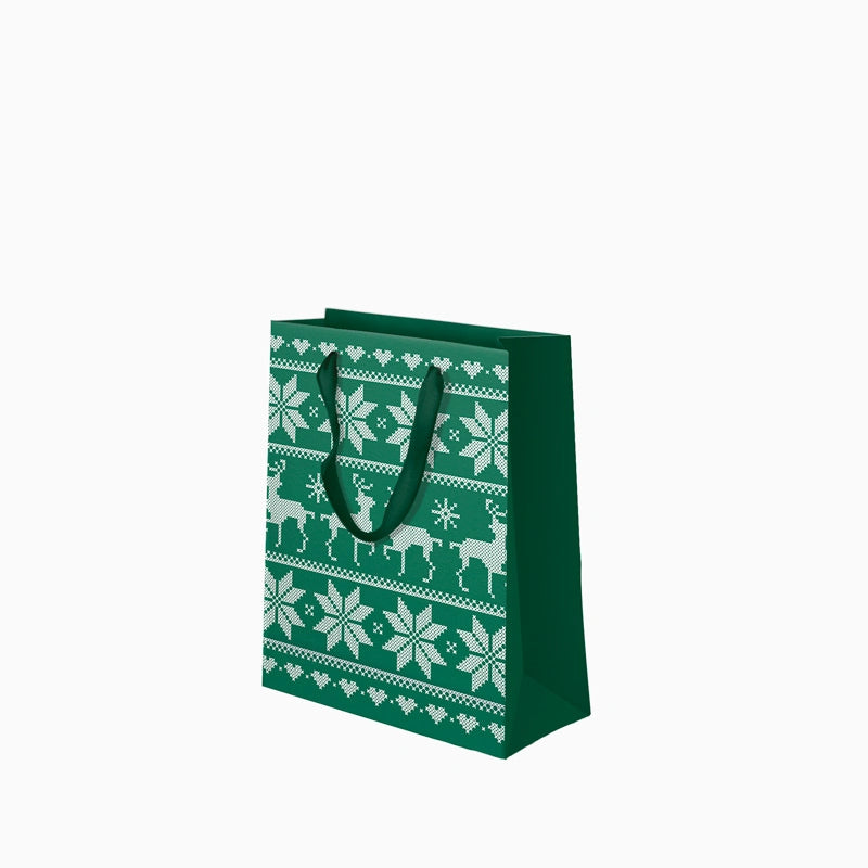 Bolsa de Natal de Natal verde nórdico