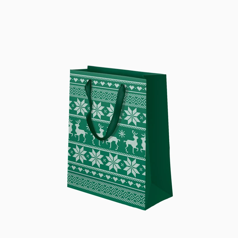 Nordic Green Medium Nordic Christmas Bag