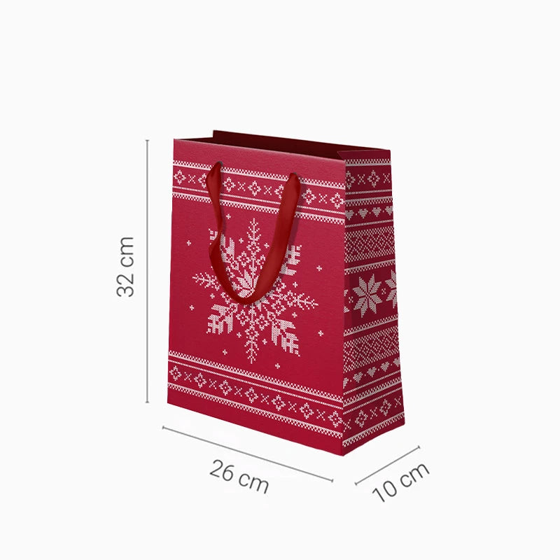 Borsa regalo nordico medio rosso nordico