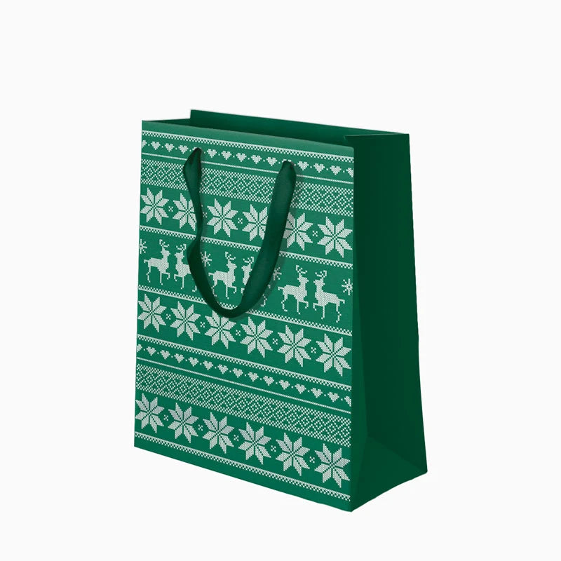 Ottima borsa per sacchetto di Natale verde nordico