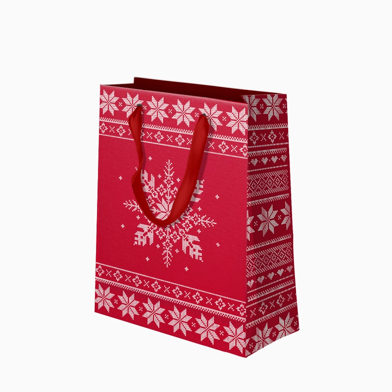 Bolsa Regalo Navidad Grande Nordic Rojo