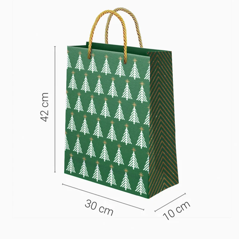 Bolsa Regalo Navidad Grande Winter Verde