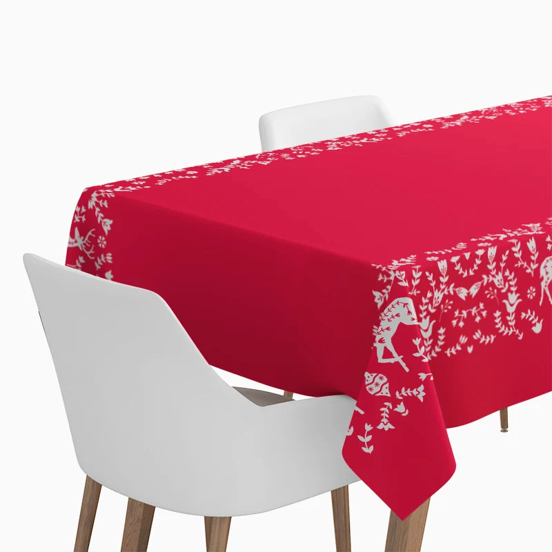 Christmas folding tablecloth reindeer 1.20 x 1.80 m