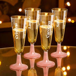 Copa Cava Oro Rosa 150cc Despedida Soltera Personalizado