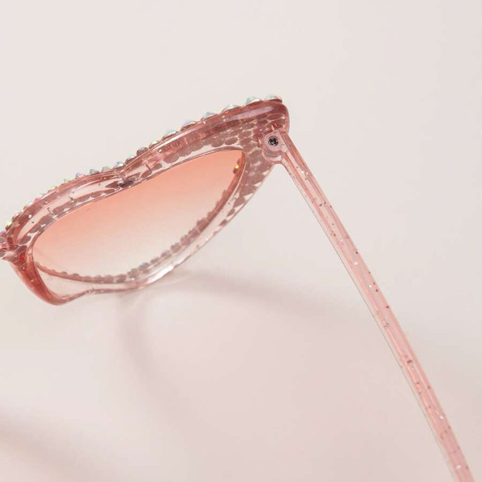Pastel pink heart glasses