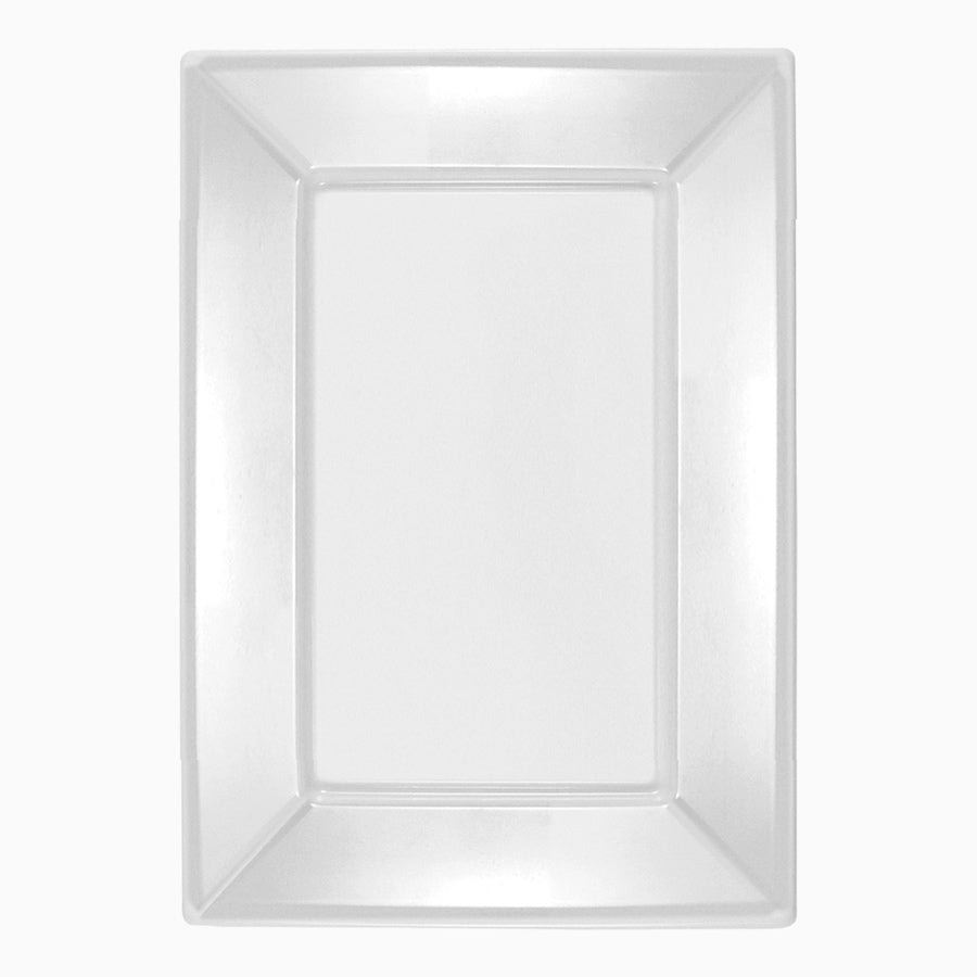 Rectangular plastic tray 33 x 22.5 cm transparent