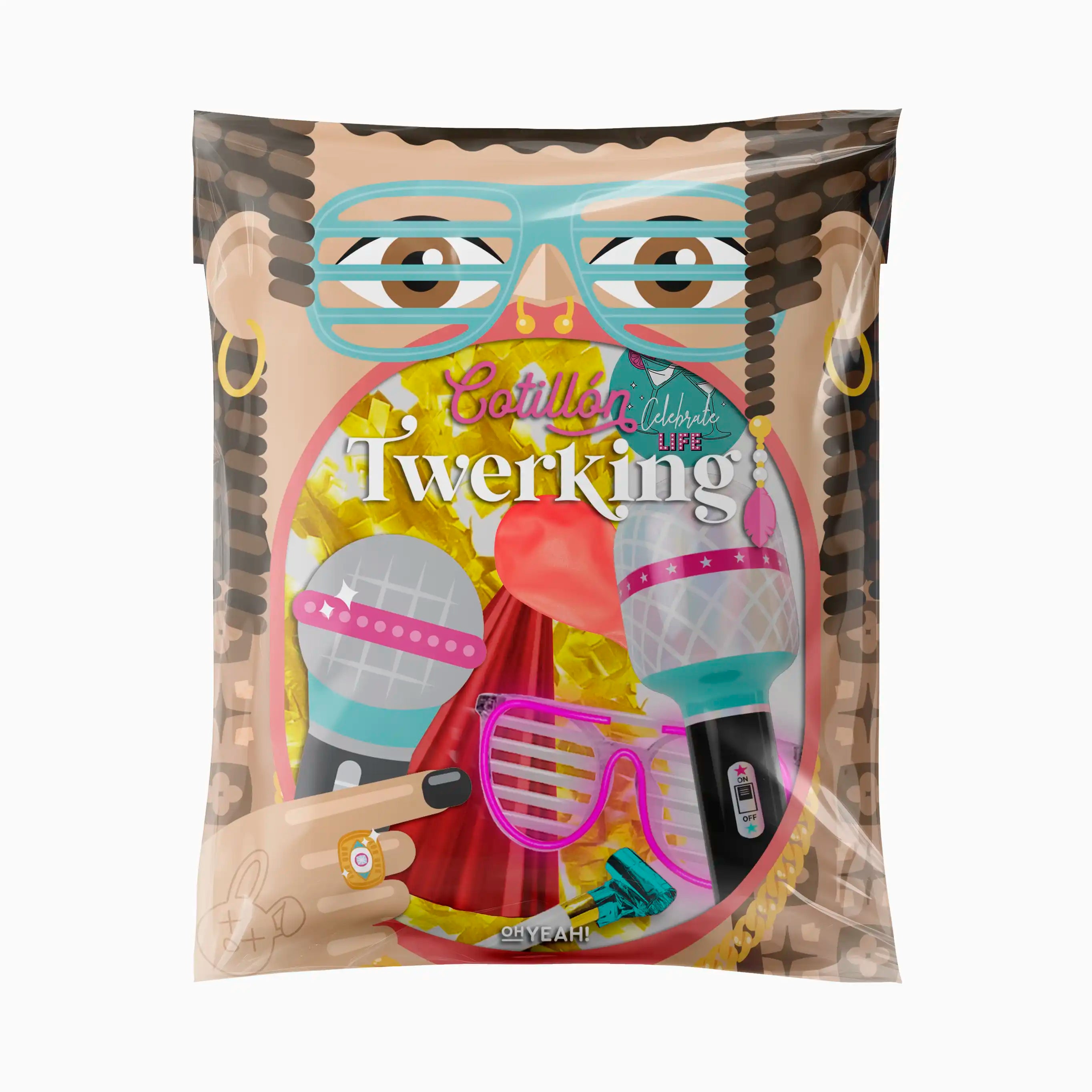 Bolsa de Cotillón Twerking Nochevieja 48 Uds