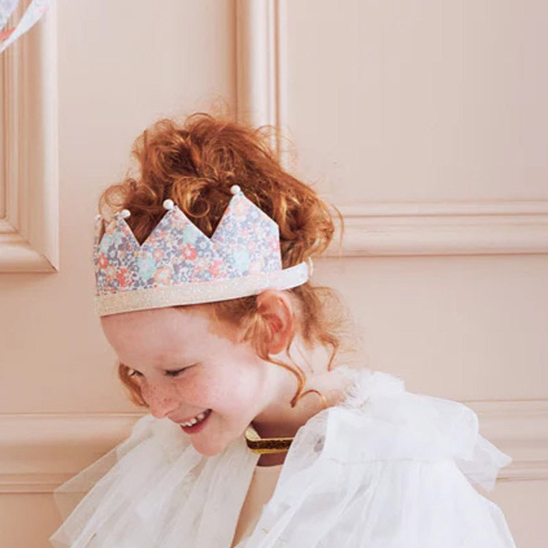 Children's Crown Flowers with Pearls