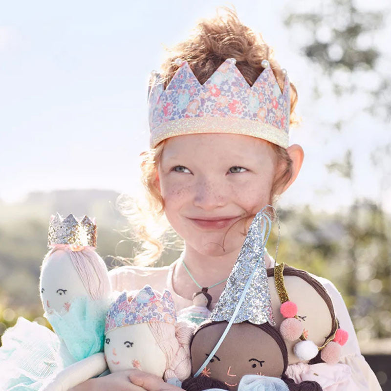 Children's Crown Flowers with Pearls