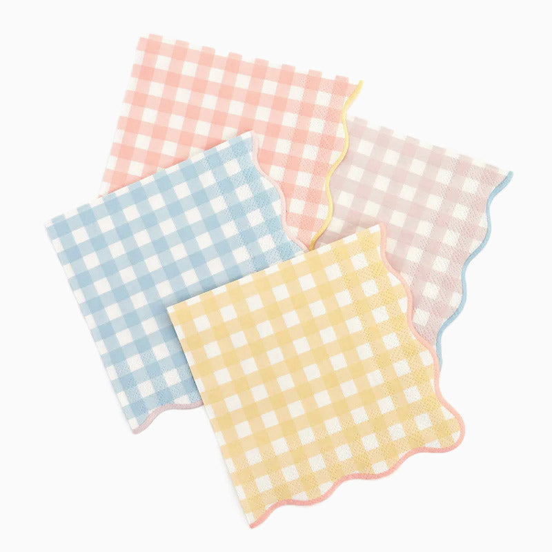 Papel stamped paper napkins vichy