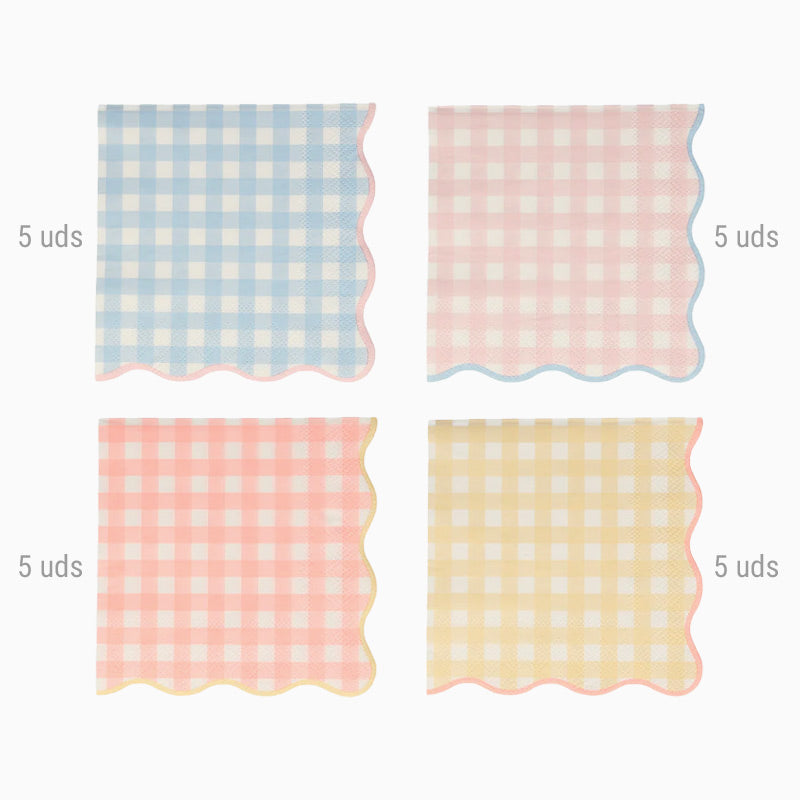 Pastel vichy small napkin