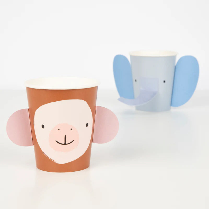 Vaso Cartón Animales 3D