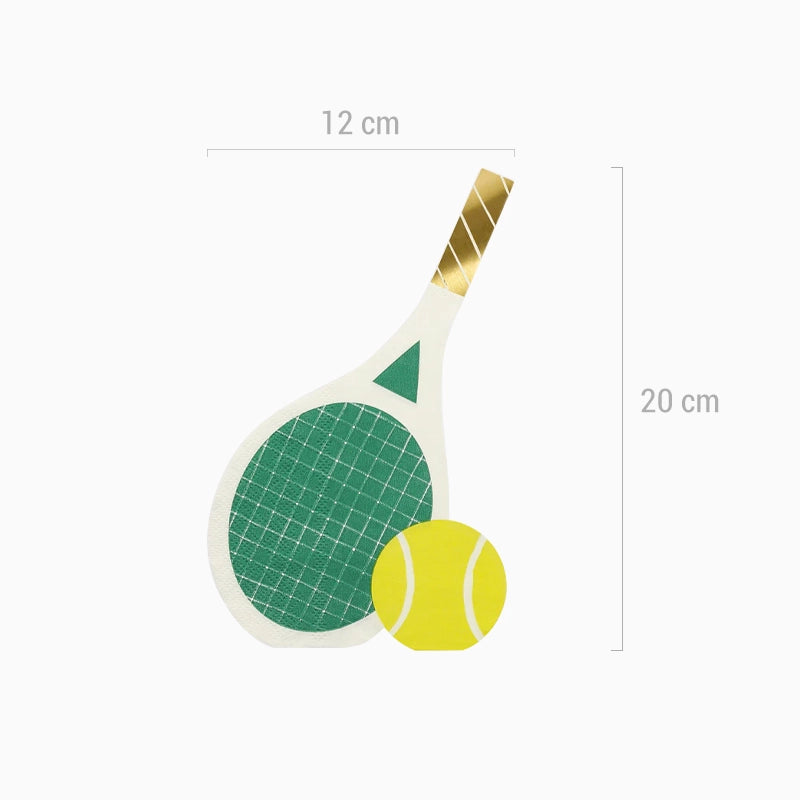 Tennis paper napkins