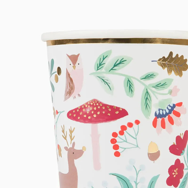 Vaso Navidad Estampado Bosque