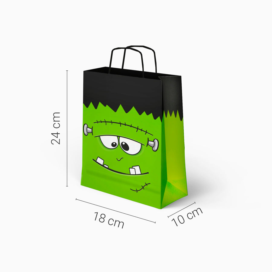 Bolsa de presente pequena Frankenstein Halloween