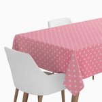 White stars roll 1.20 x 1.80 m pink
