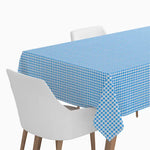 Vichy tablecloth 1.20 x 5 m blue