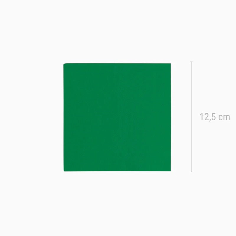 Servilletas Papel Premium 25x25 Verde Oscuro