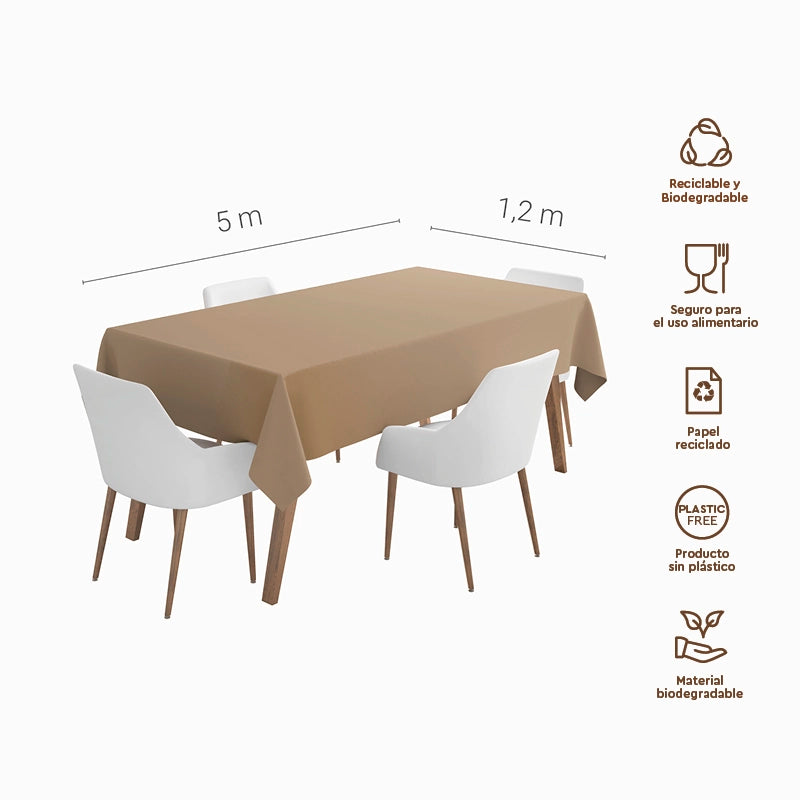 Rotolo di proiettore 1,20 x 5 m crema