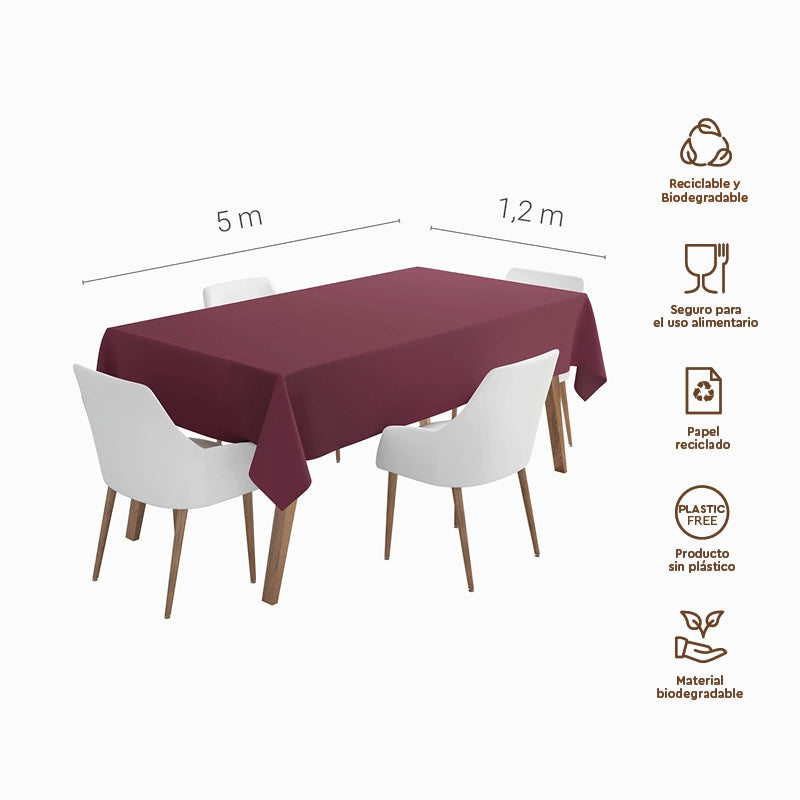 Schneiderrolle 1,20 x 5 m Bordeaux