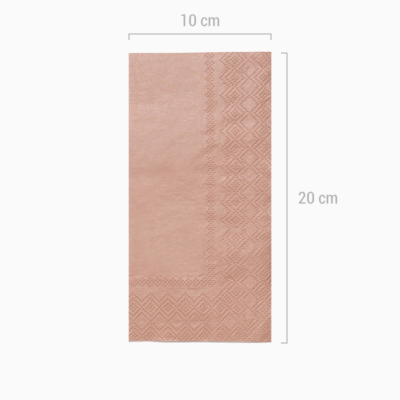 SQUARKETTES RECTANGULAR PAPER GOLD ROSE