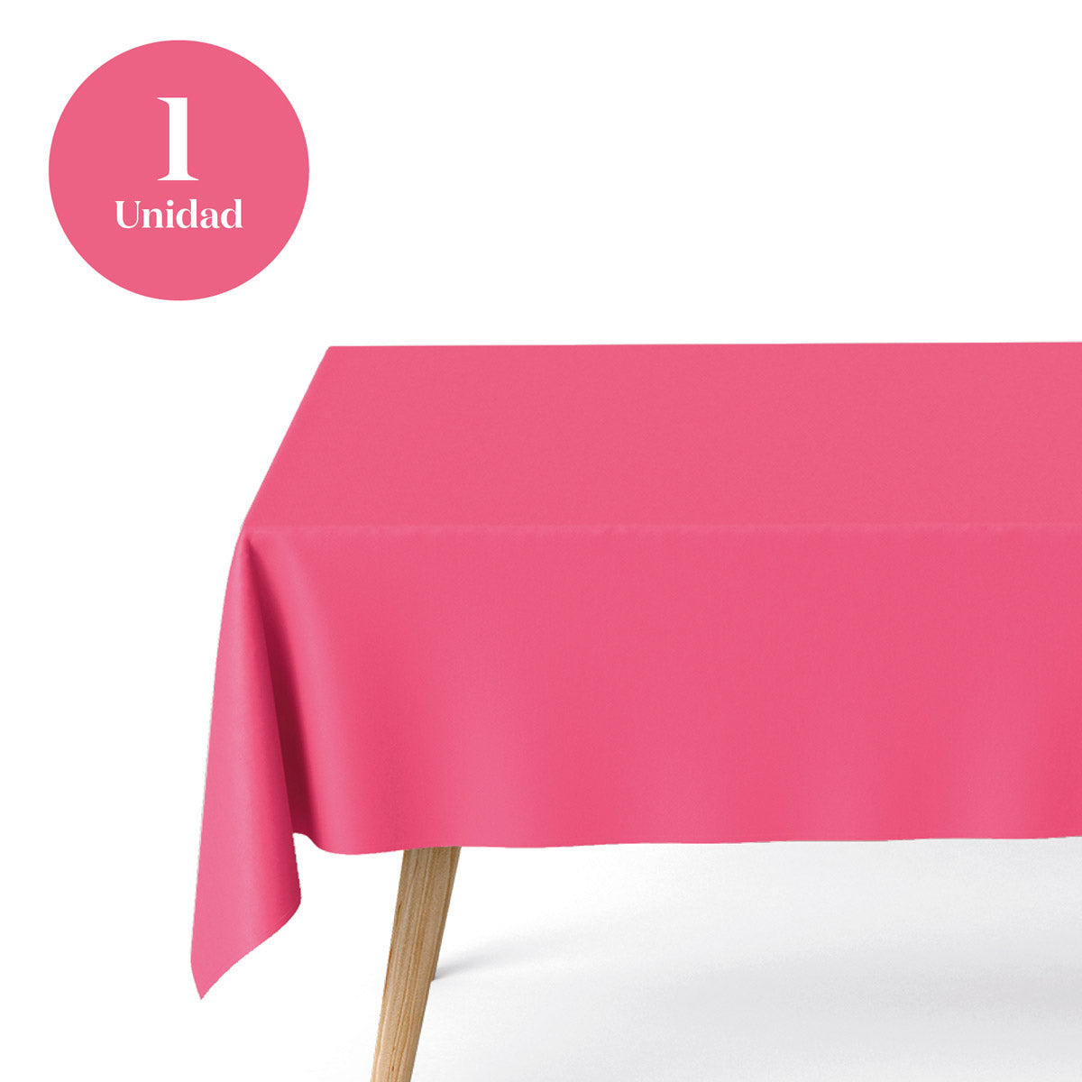 Waterproof folding tablecloth 1.20 x 1.80 m pink