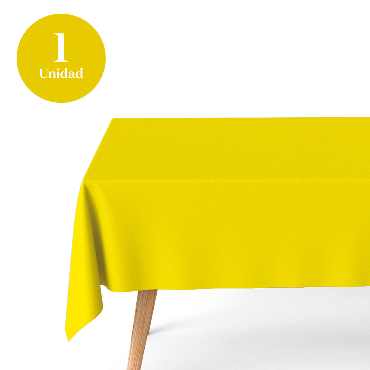 Mantel Plegado Impermeable 1,20 x 1,80 m Amarillo