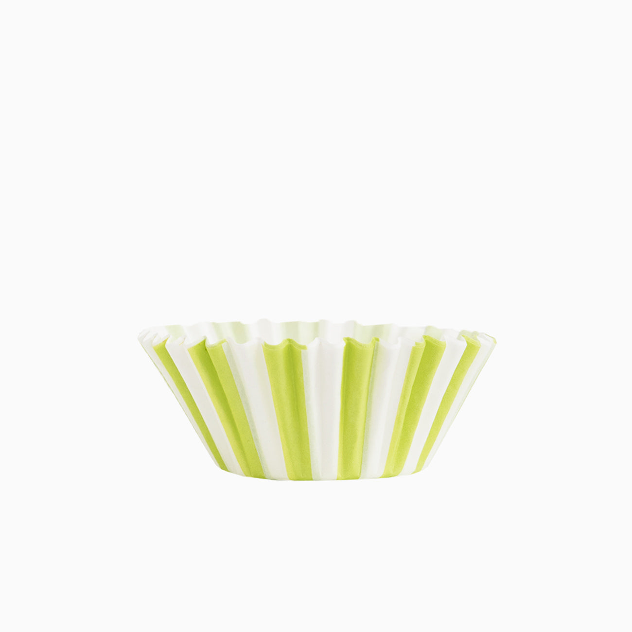 Grande teglia rotonda per cupcake a strisce verde lime